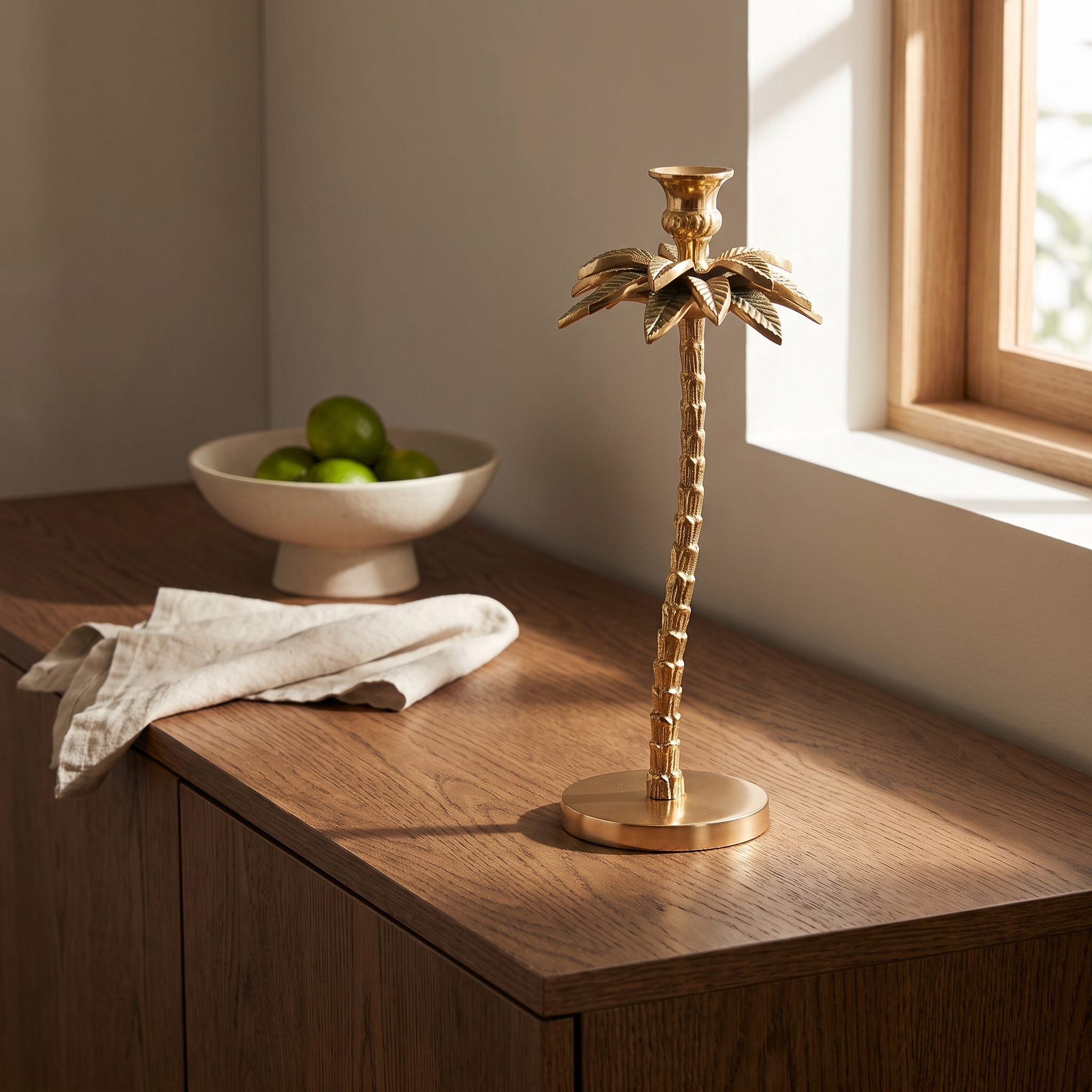 Gold-Plated Paradise Single-Light Candle Stand - Image 4