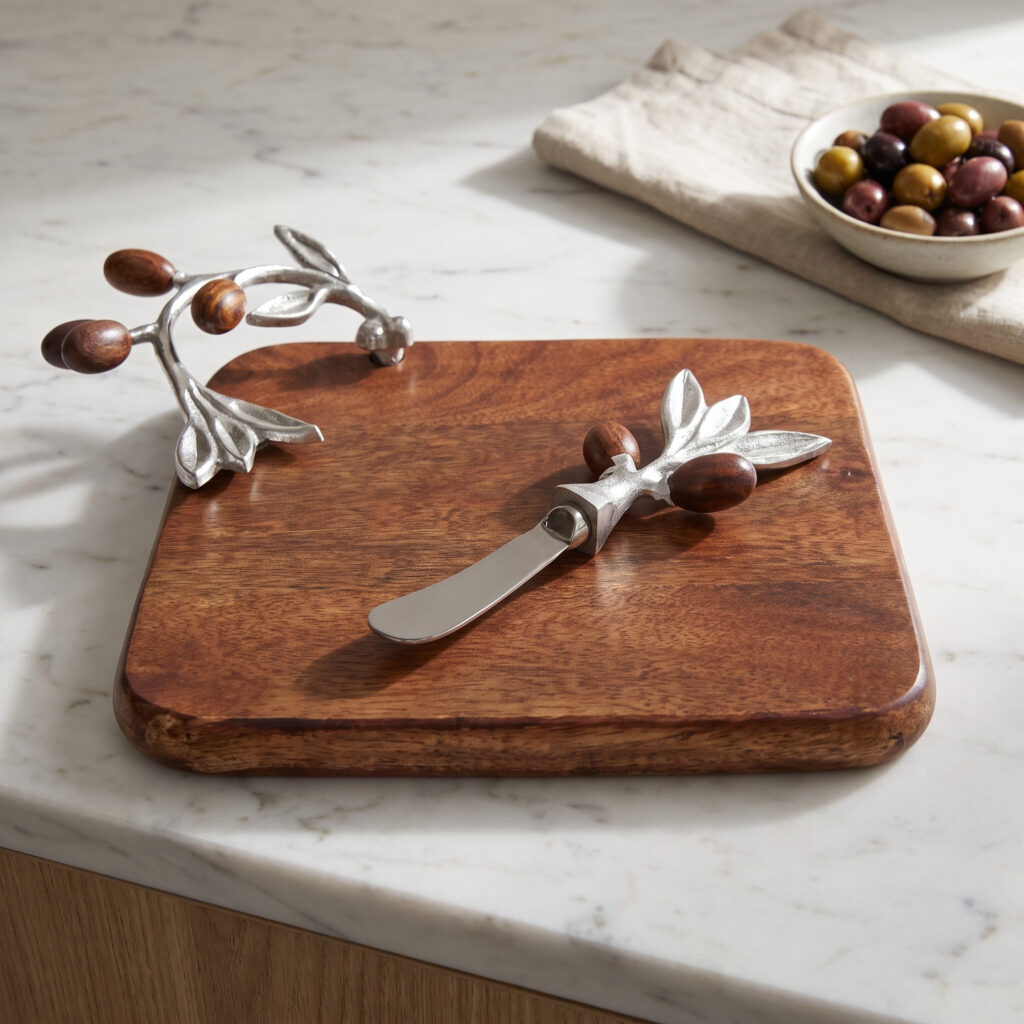 Olive Wood Cheese Platter