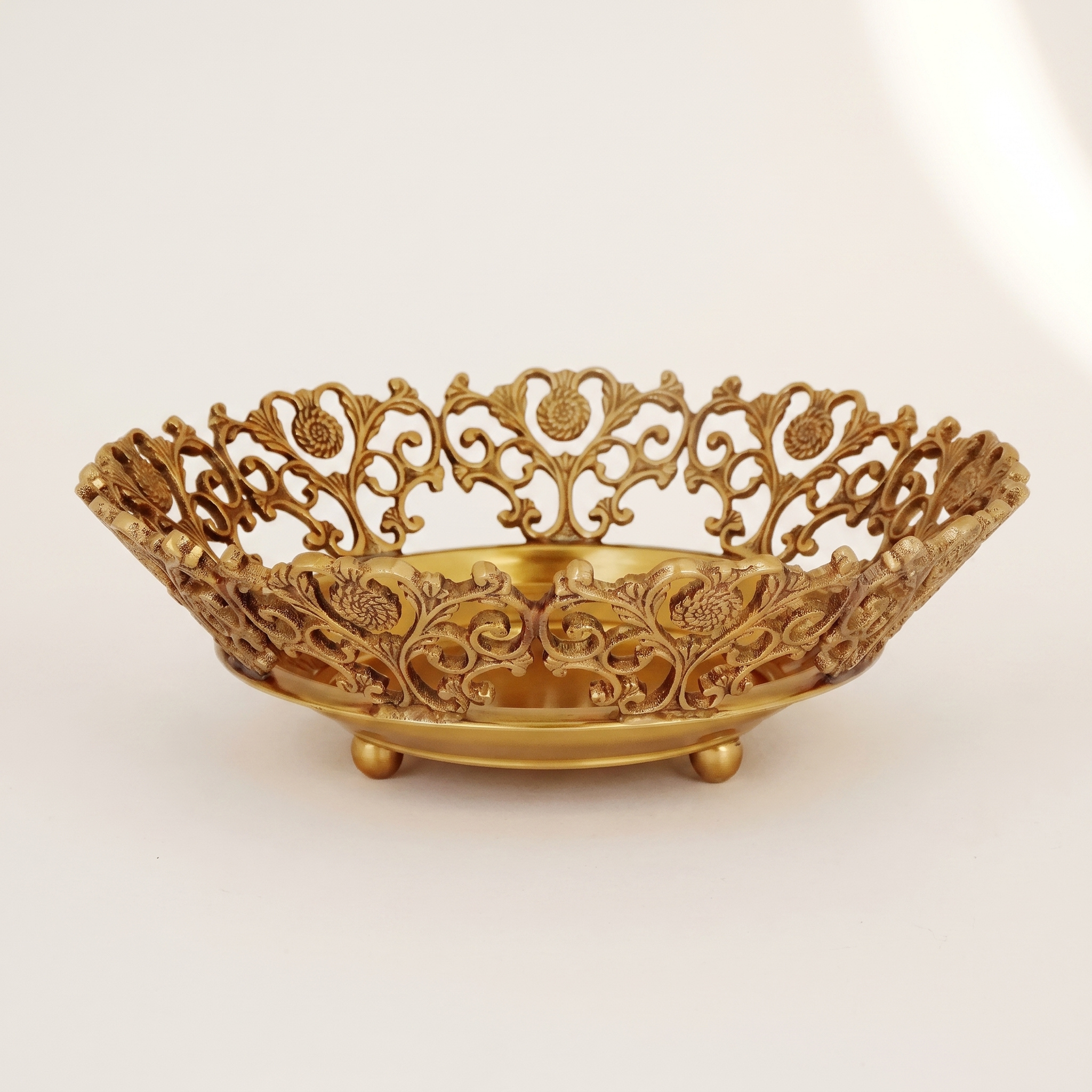 Brass Royal Border Nut Bowl - Image 5