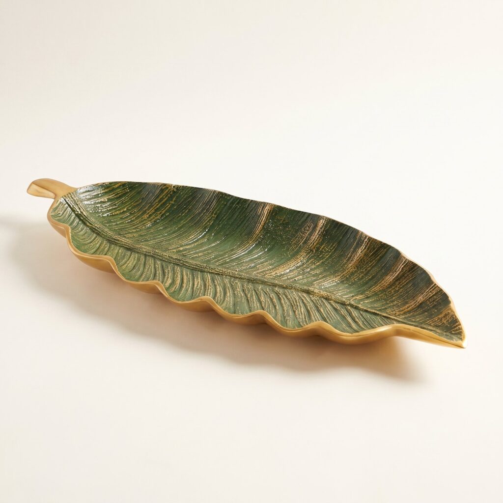 Aluminium Classic Leaf Platter