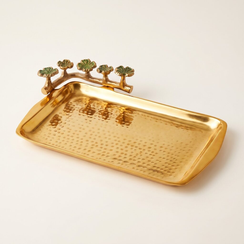 Aluminium Daffodil Rect. Platter