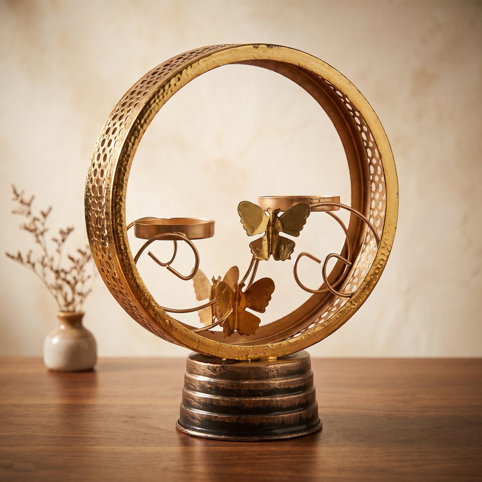 Double Tealight in Round Circle - Image 4