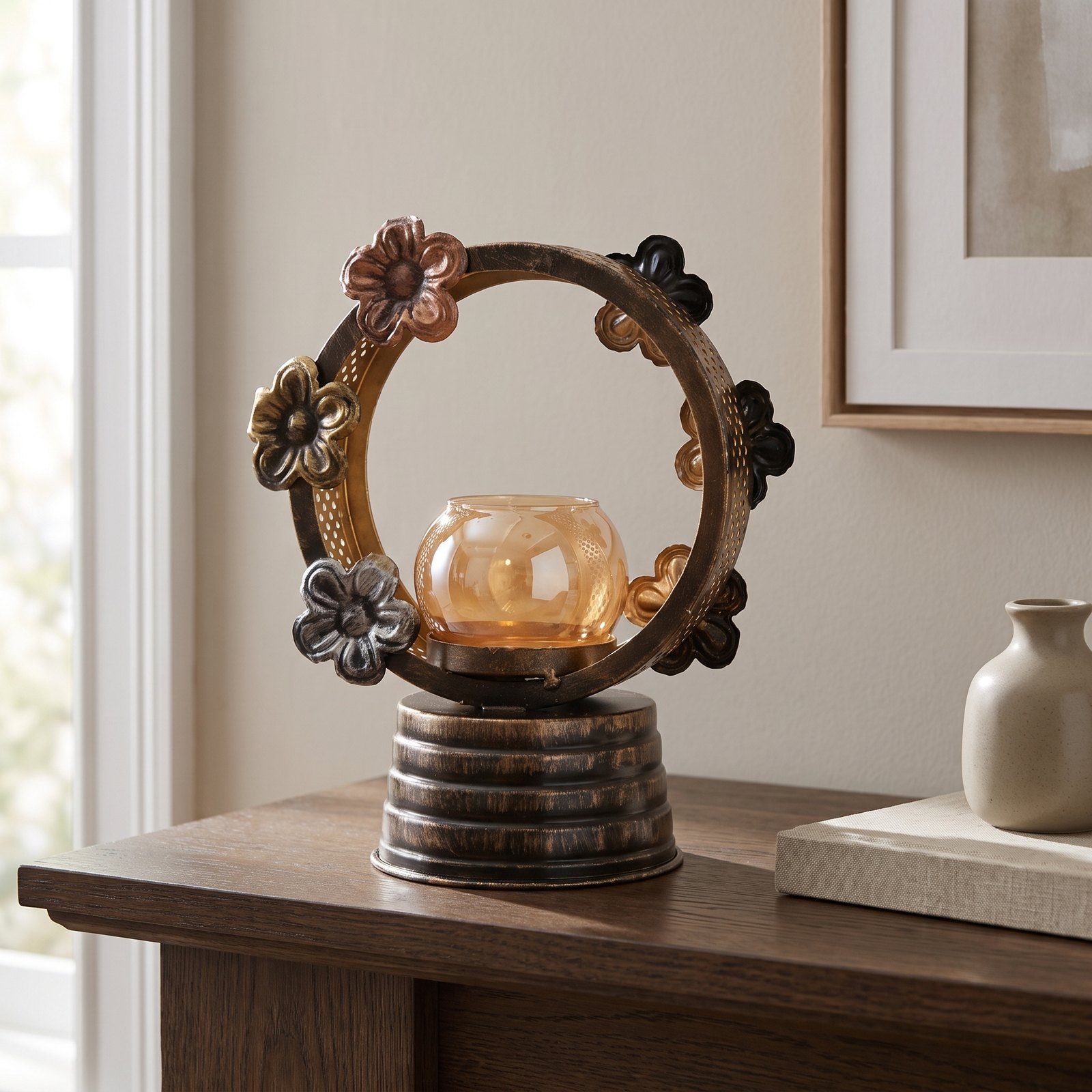 Single Tealight in Round Circle - Image 2