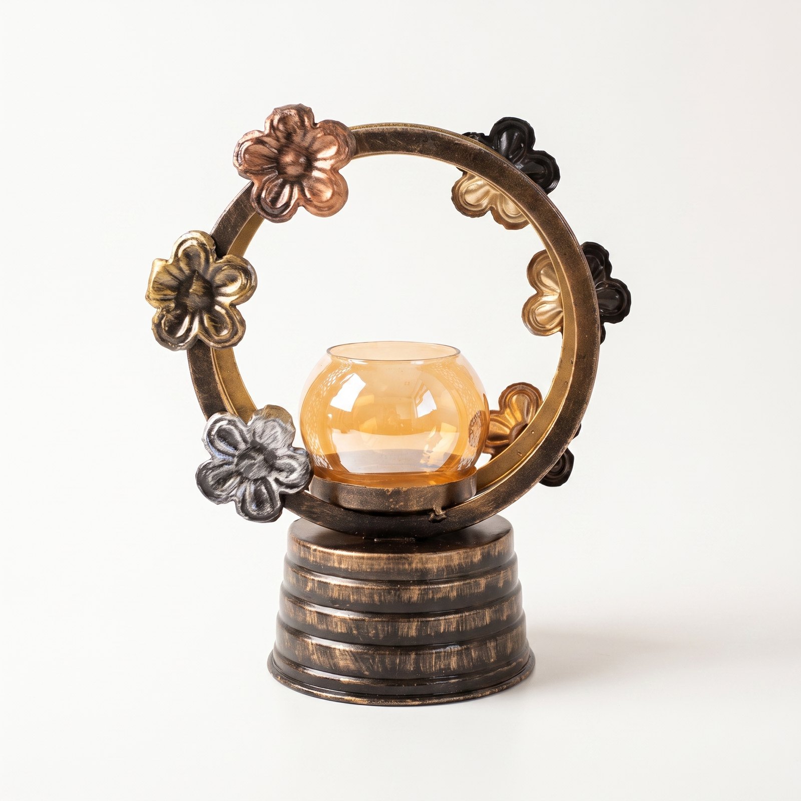 Single Tealight in Round Circle