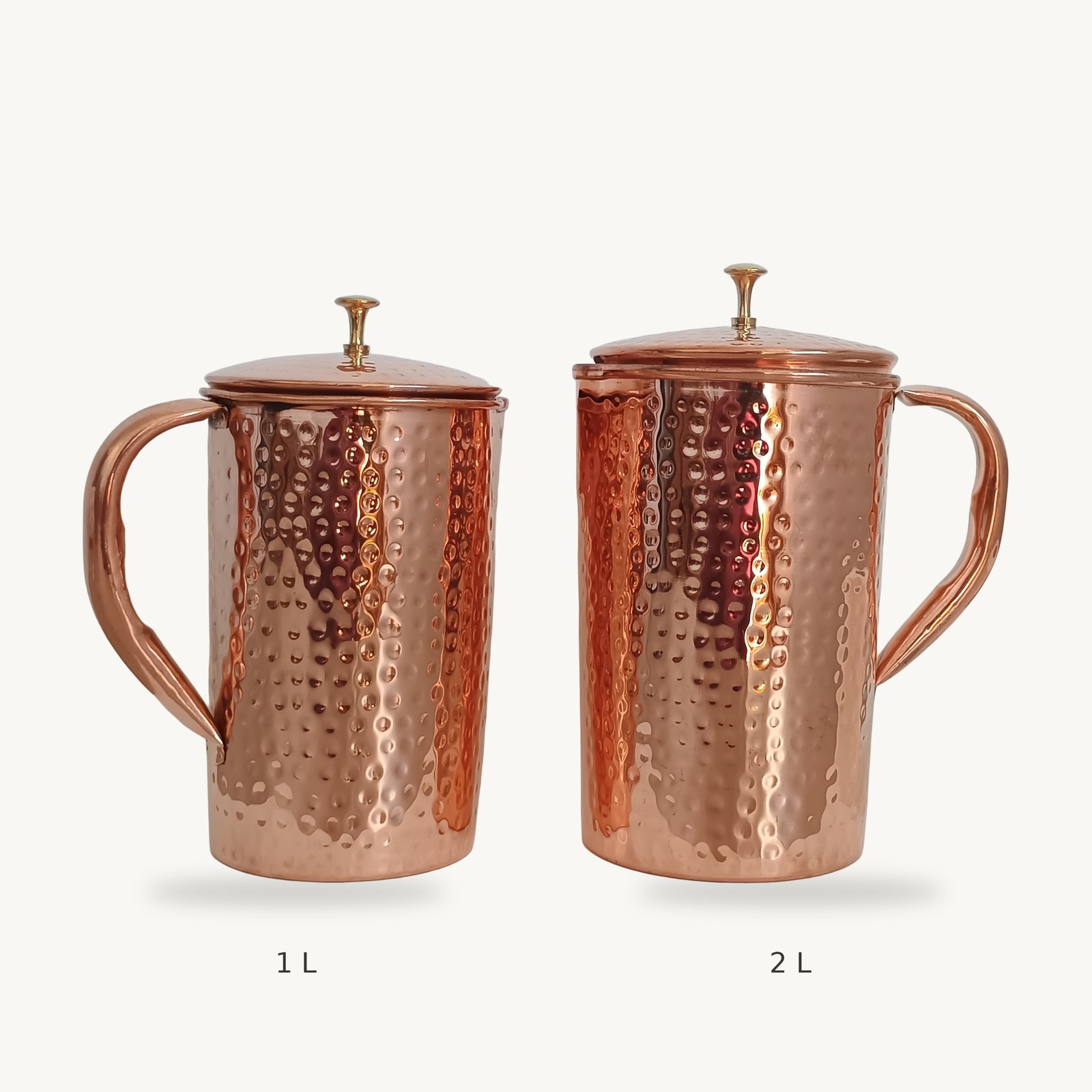 Hammered Copper Lidded Jug - Image 6