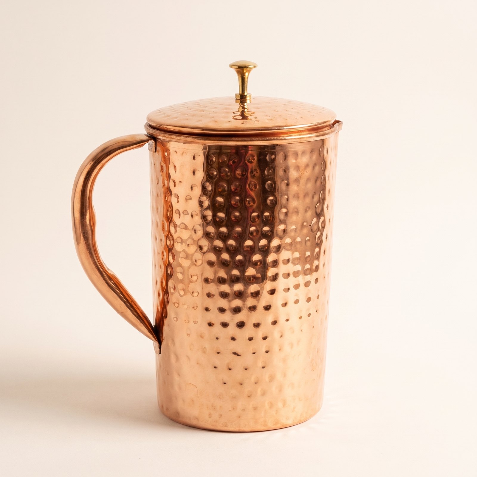 Hammered Copper Lidded Jug - Image 7