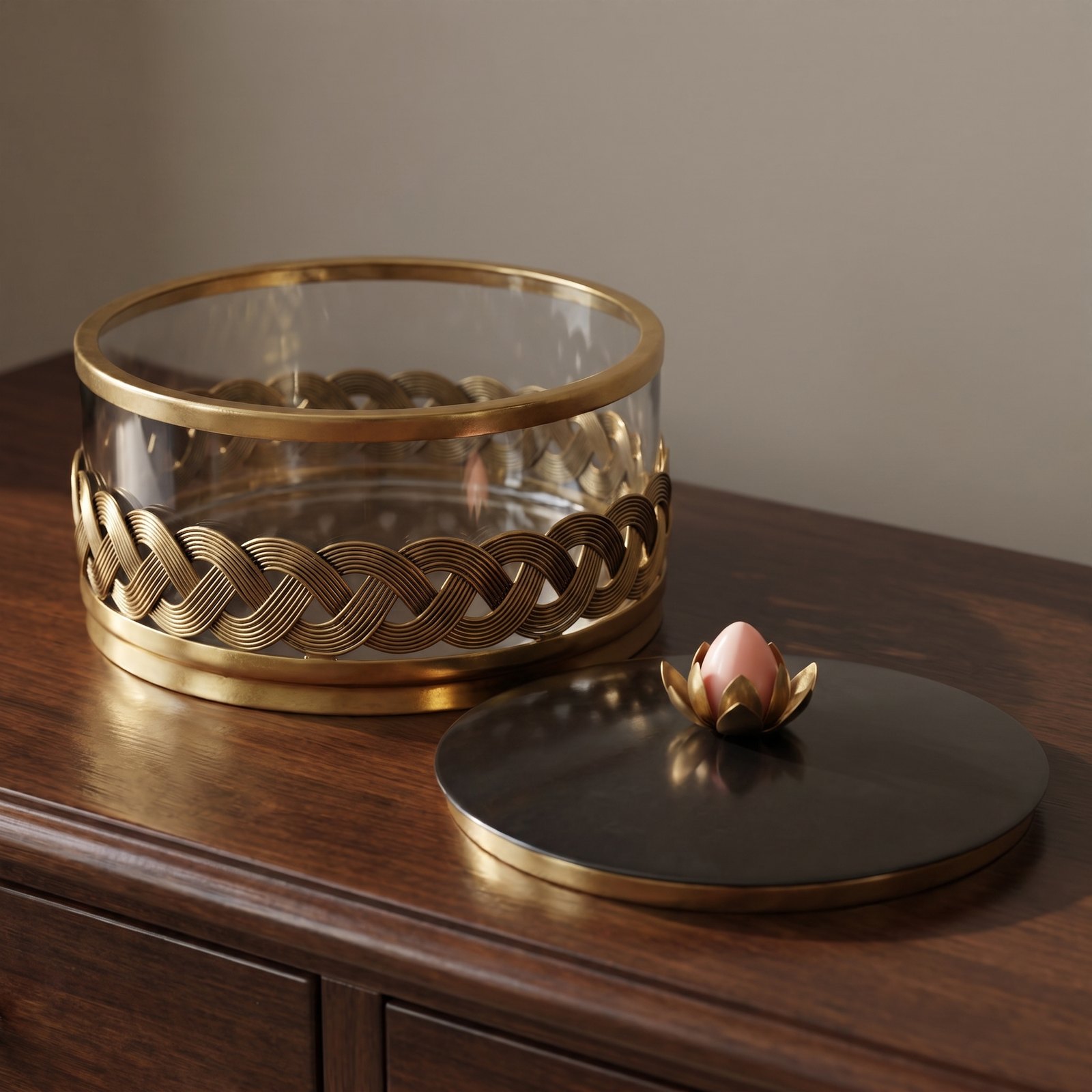 Antique Braided-Rope Decorative Box - Image 4
