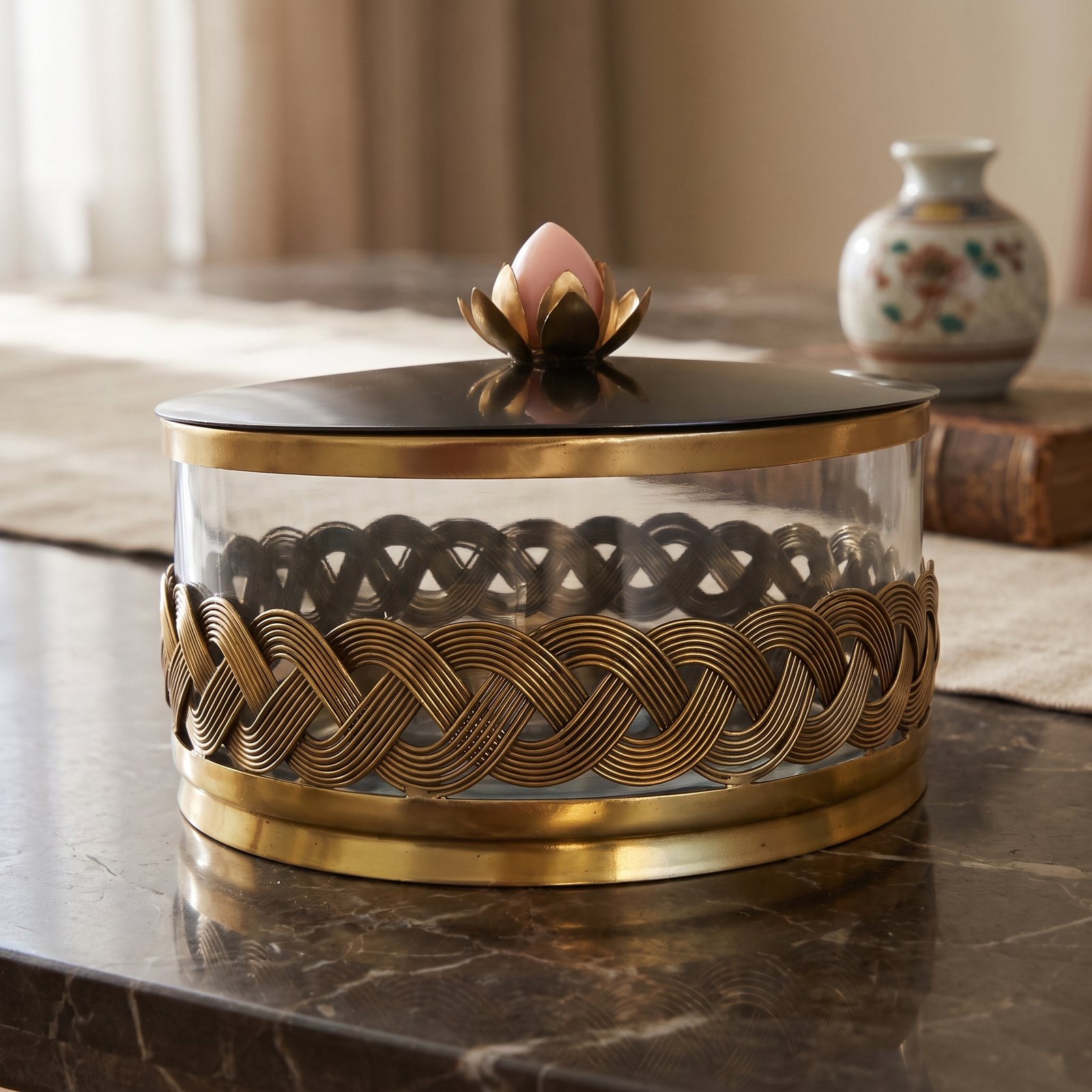 Antique Braided-Rope Decorative Box - Image 2