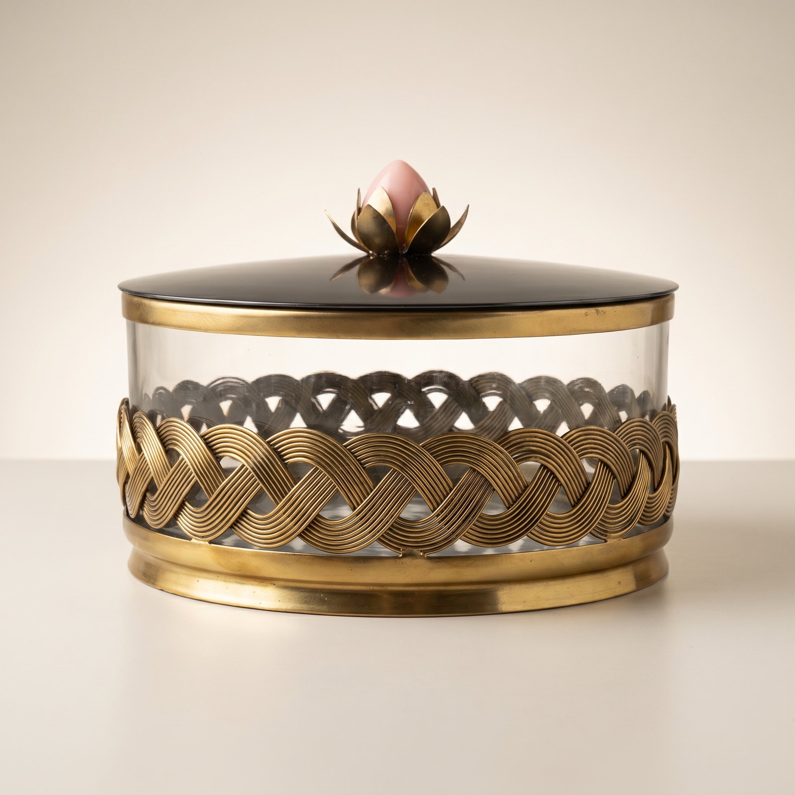 Antique Braided-Rope Decorative Box